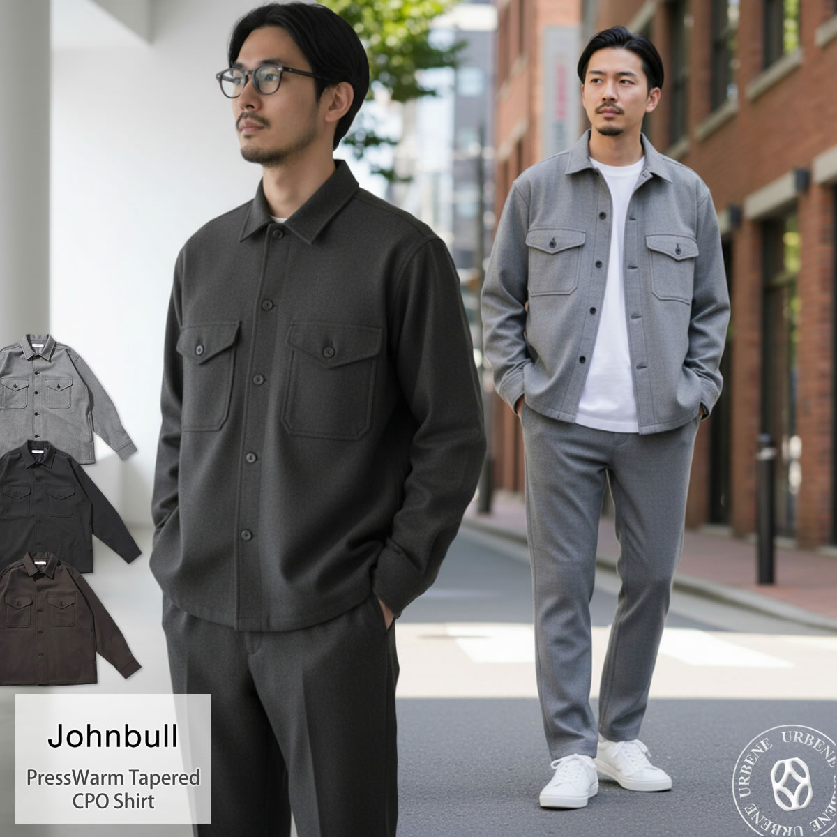 【 吸湿発熱機能シャツ 】長袖シャツ メンズ プレスウォームCPOシャツ 長袖 アウター シャツジャケット ( JM243S07 ) 防寒 ストレッチ ウォームビズ
