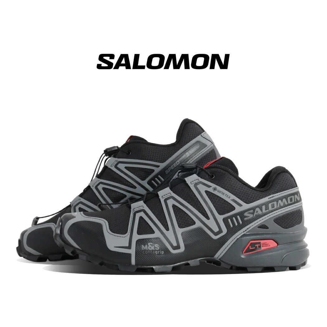 SALOMON サロモン スピードクロス 3 ゴアテックス スニーカー SPEEDCROSS 3 GORE-TEX BLACK ( ブラック 黒 防水 トレイル メンズ L47731700 )
