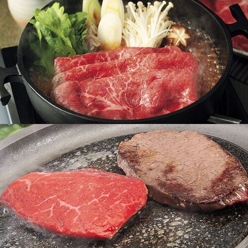 松阪牛ステーキ&神戸牛すき焼き