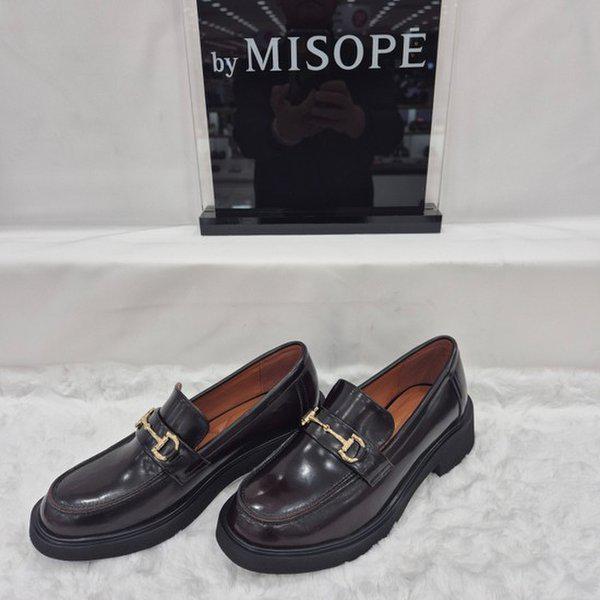 By 野性 ゴールドポイント チャンキーローファー 112HT439DT002 WINE 4 JJ