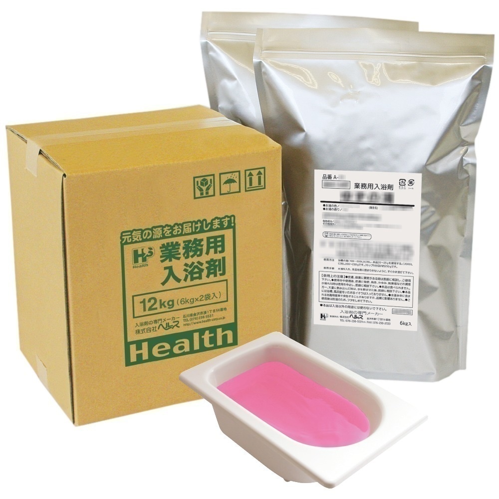 業務用入浴剤　A-29　四季の彩り　桜の香湯（春）　12kg（6kg×2袋）【メーカー直送または取り寄せ】