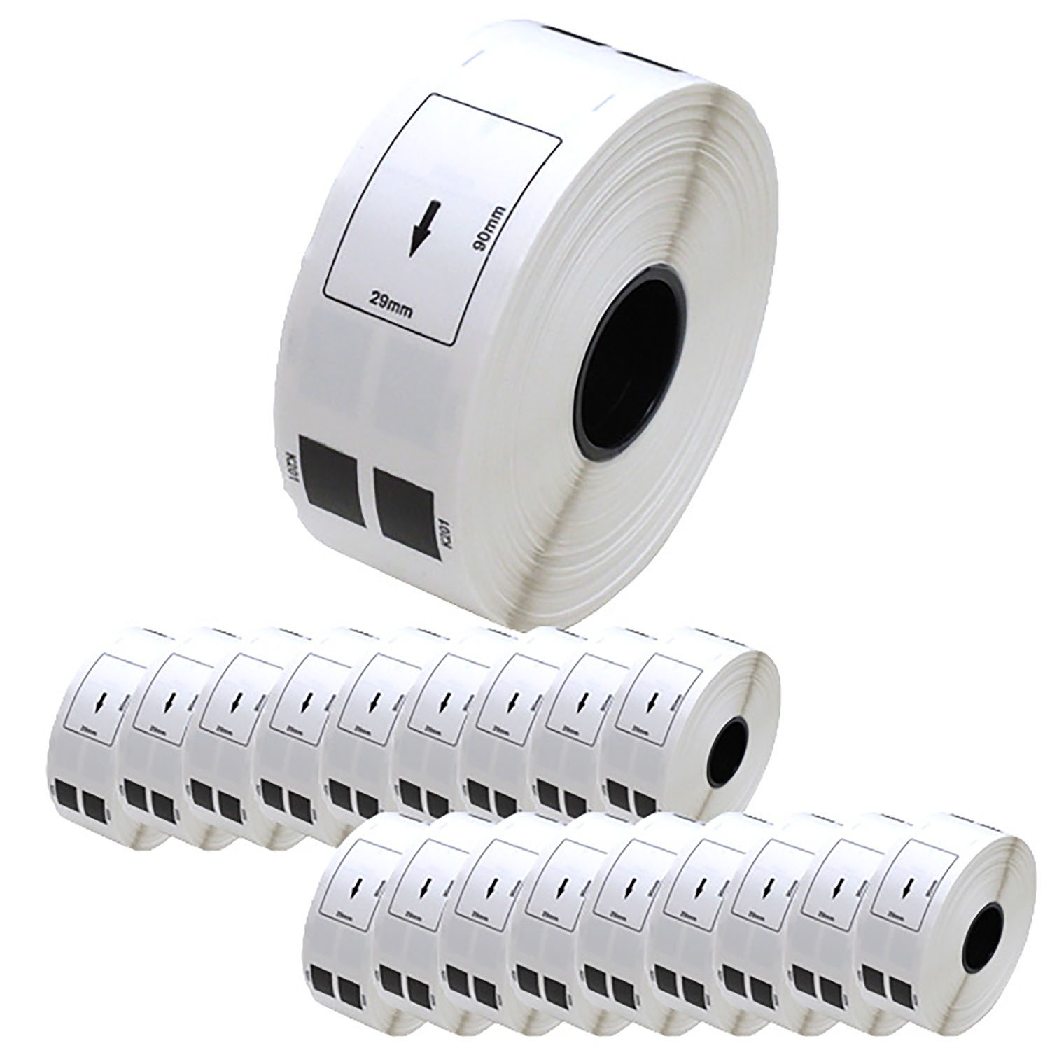 ブラザー用 ピータッチ DKプレカットラベル (感熱紙) DK-1201 互換品 宛名ラベル 白 29mm×90mm 400枚入り 20個セット