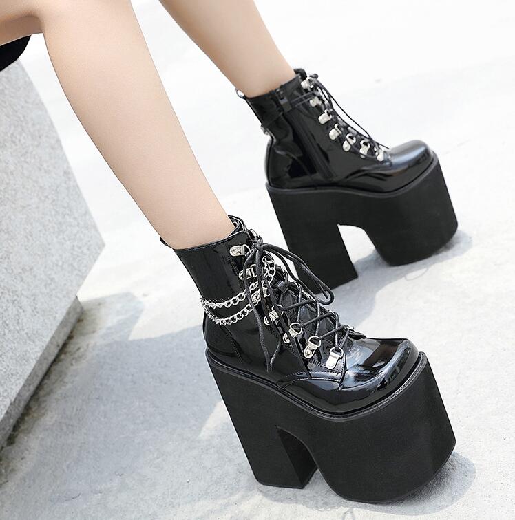 ブーツレディース 厚底 ショートブーツ レディース ショートブーツ 厚底 ぺたんこ 歩きやすい