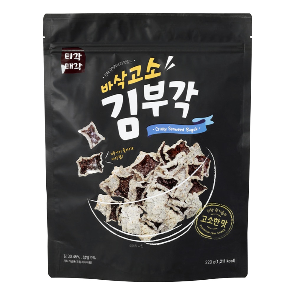 [ティカクテカク] パリッと香ばしい海苔スナック 220g x1個