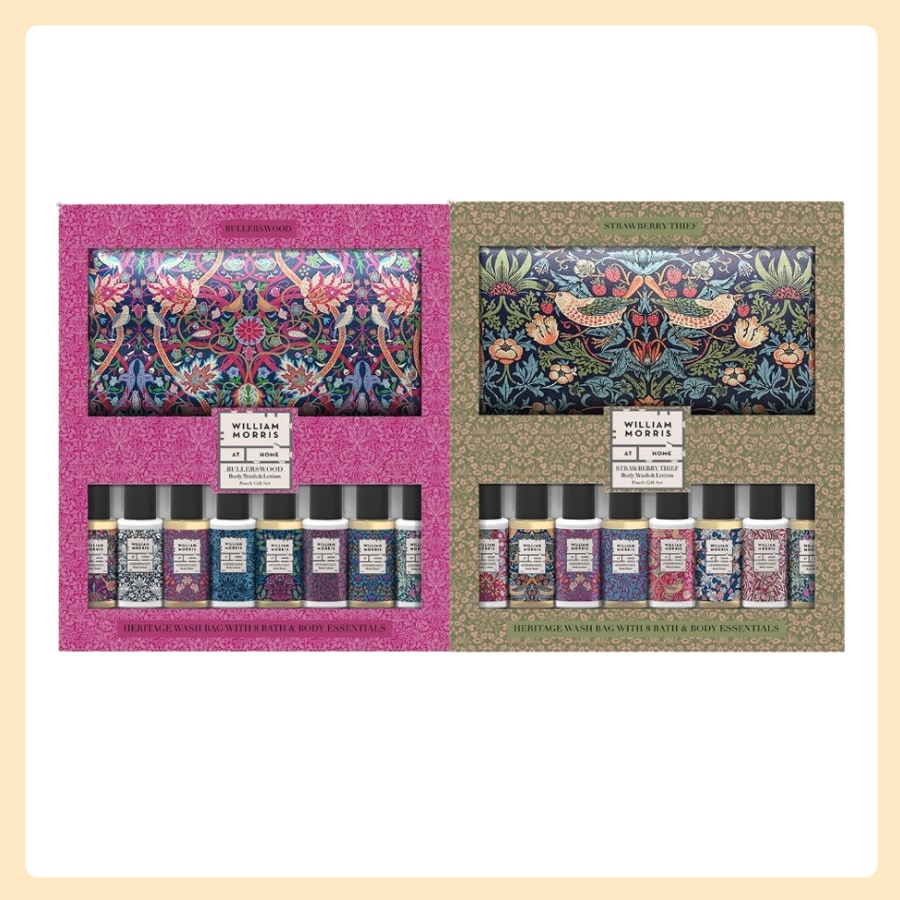 ウィリアム·モリス ボディウォッシュ&ローション ポーチ ギフトセット(2種1択)