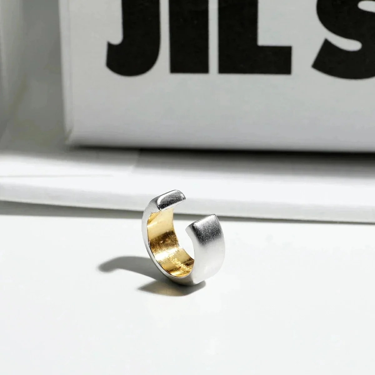 JIL SANDER ジルサンダー イヤーカフ J29VG0105 P6959 EM2 EARCUFF 8 メンズ 片耳販売 マットメタル バイカラー アクセサ 【mega】 16,822円