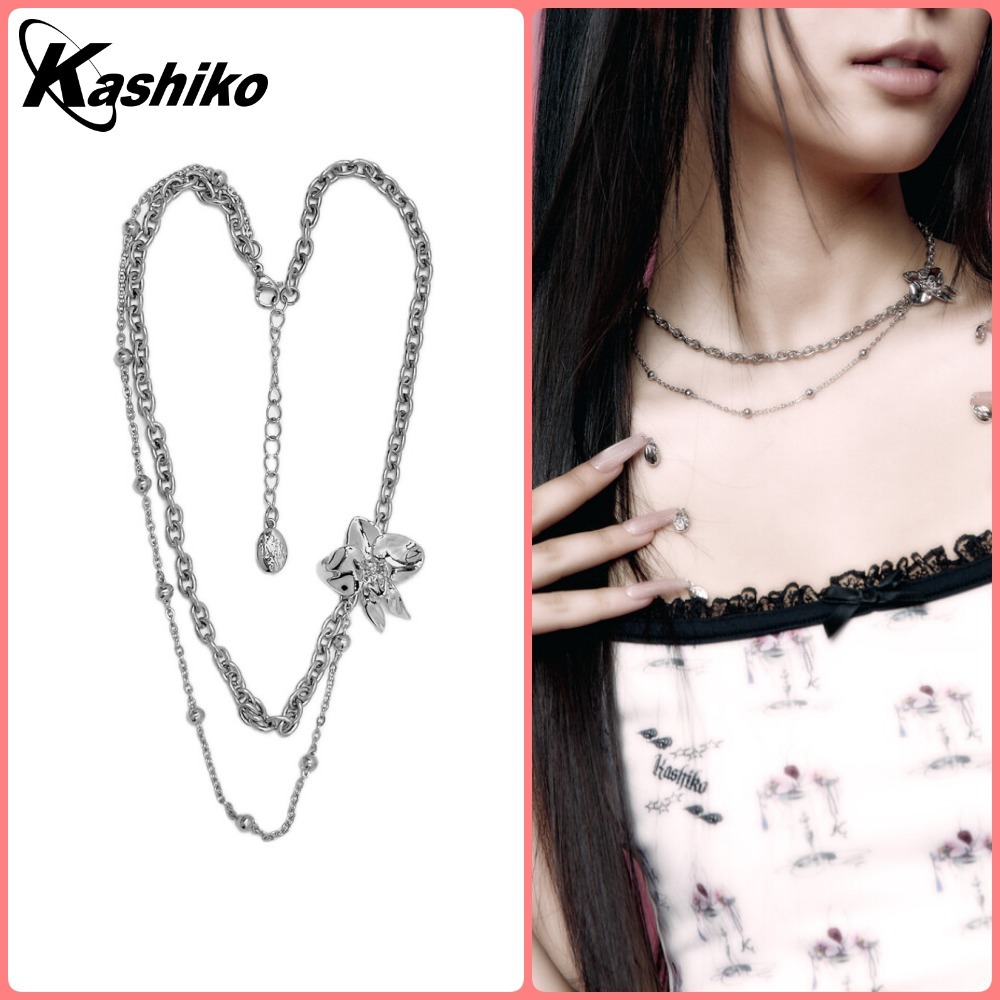 【kashiko】Layered Orchid Necklace