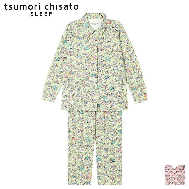 ツモリチサト tsumori chisato ワコール wacoal パジャマ ルームウェア 部屋着 長袖 不思議の国の住人達 ツモリチサトスリープ 寝間着 秋冬 UDX592