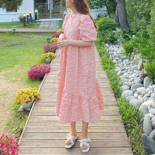 レディース ワンピース ロング丈ワンピース マキシ丈ワンピース マキシ丈 ロング丈 膝下 プリーツ