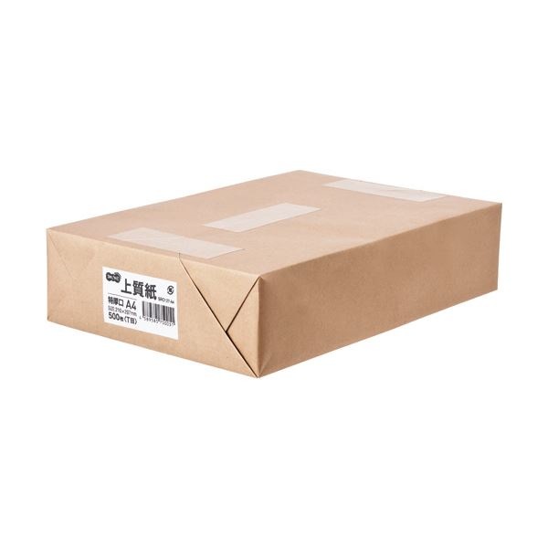 （まとめ） TANOSEE 上質紙 特厚口 A41冊（500枚） [x5セット]