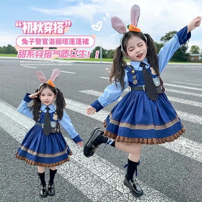 女の子ファッションフォーマルセットドレス150cm女の子バニージュディオフィサー子供服子供服プリンセスロリータドレス秋ドレス赤ちゃん女の子スカート ~ クリスマス90