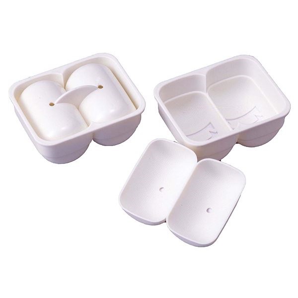 (まとめ)トルネ mama s assist エンボス加工 俵おむすび型 ホワイト P-2168 (おにぎり型) 300個セット