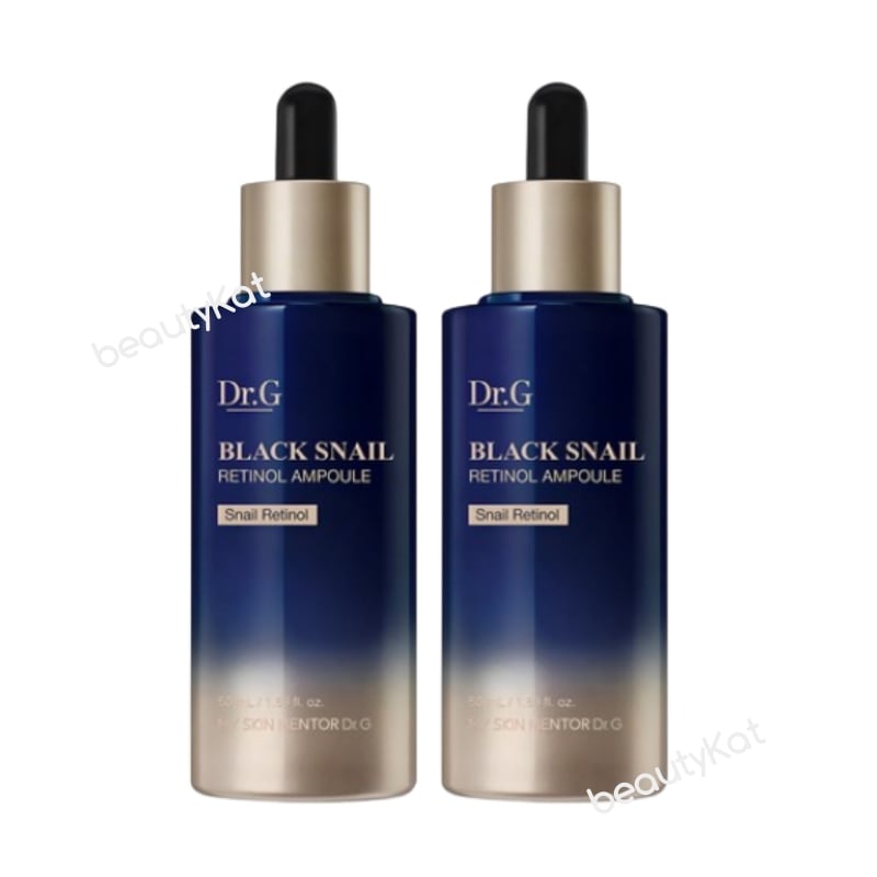 [毛穴・小じわ・弾力ケア] ブラックスネイルレチノールアンプル 50ml 2個 / スネール/カタツムリ / 韓国コスメ / ハリ / ほうれい線・目元・額シワのケア