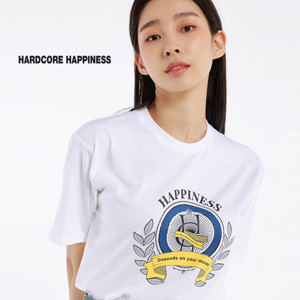 ハードコアハピネス 22SS 公式 ハピネス ロゴ Ｔシャツ 韓国正規品