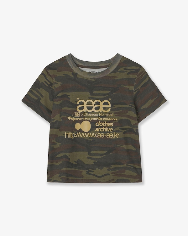 Qoo10 aeae WEB LOGO CROP ロゴ 半袖