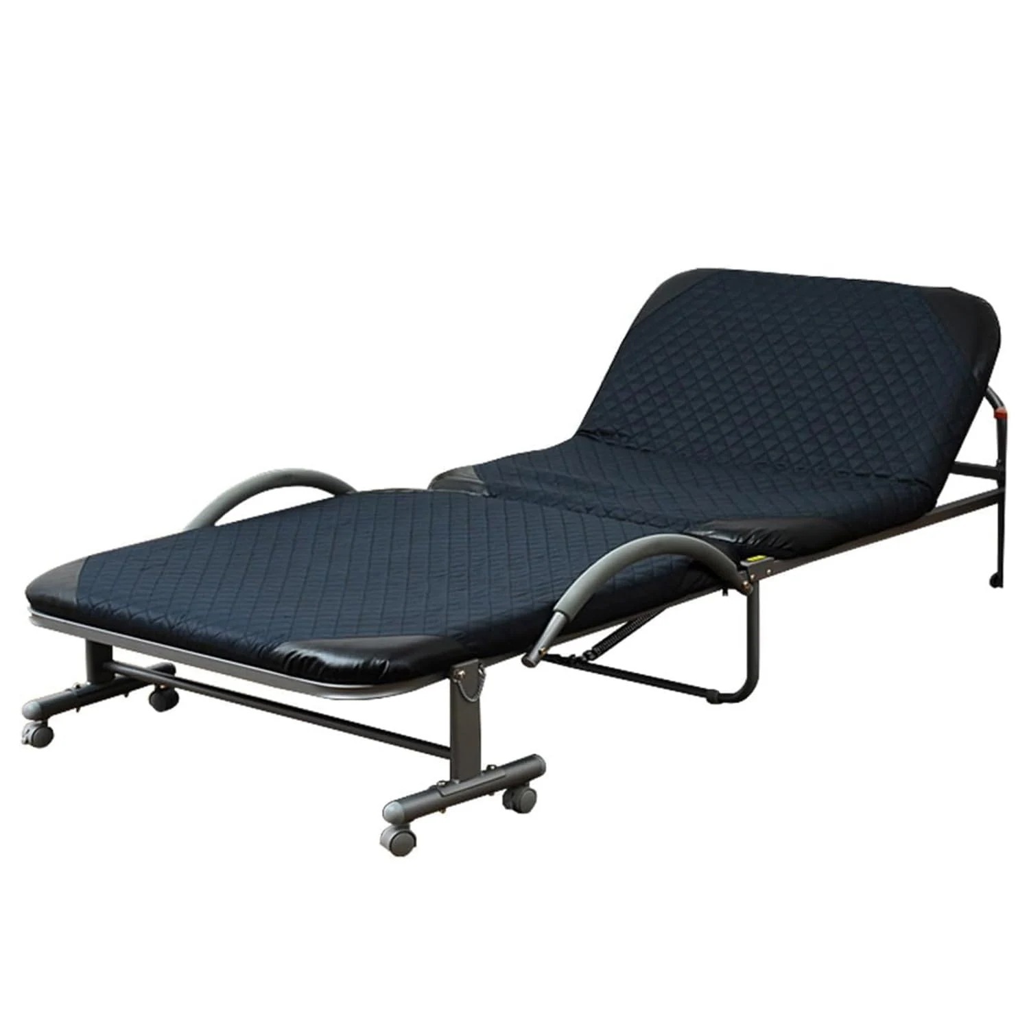 折りたたみベッド シングル リクライニング 取っ手付き立ち上がりやすい 組立簡単 ネイビー BB-1(S) 11,353円