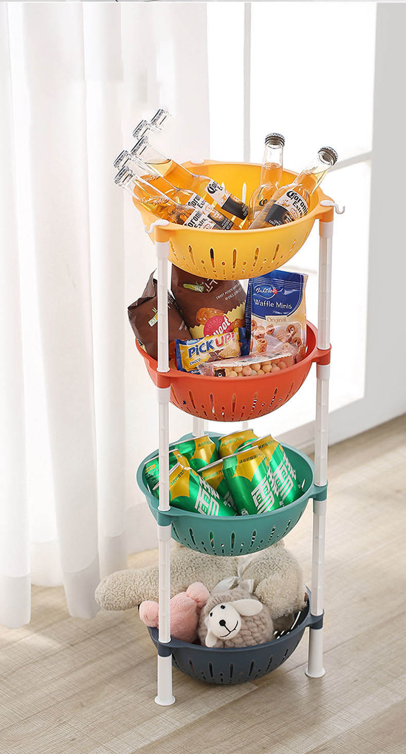 キッチンリビング寝室物置棚おやつ収納は生活の小さな手伝いでいろいろな色を組み合わせています持つ価値がある