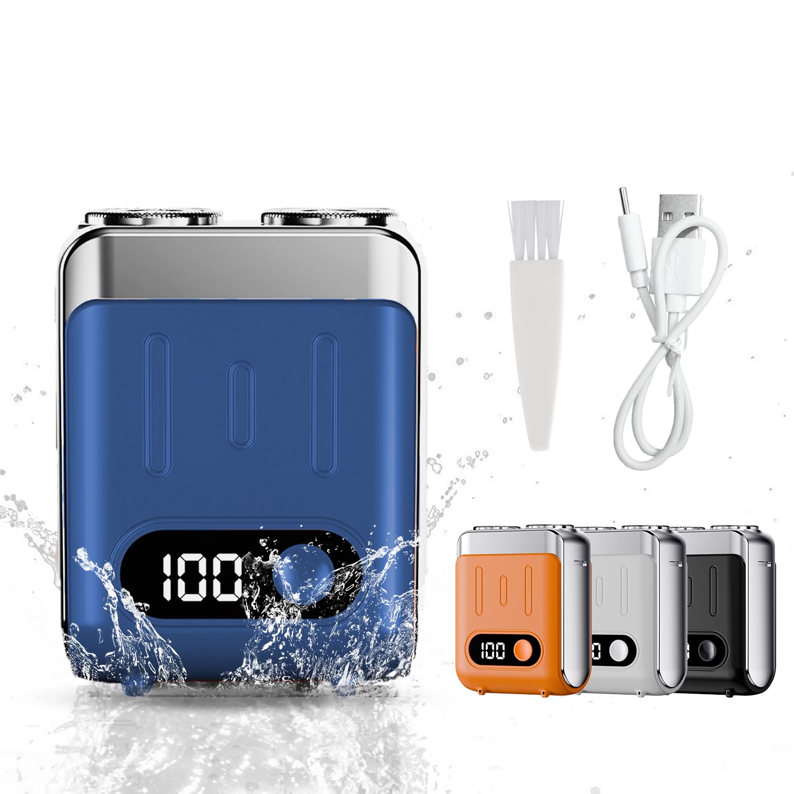 CCDBD シェーバー 小型 髭剃り 電動 電気シェーバー ひげそり 電動シェーバー メンズシェーバー 深剃り Type-C充電式 回転式 低騒音 IPX7防水 乾湿両用 軽量 磁吸カッターヘッド L 6,031円