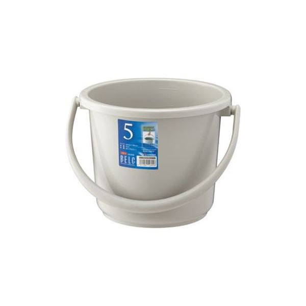 （まとめ）リス ベルクバケツ 5.4LSB 本体 Lグレー GBEC180[x10セット] 7,995円
