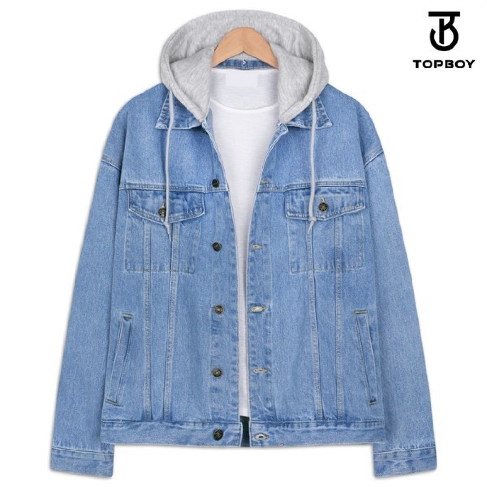 (トップボーイ) I-CAN デタッチャブルフードオーバーフィットジーンズジャケット (RT902)