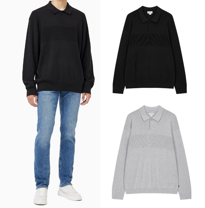 Rugby Knit Polo Sweater (J326591)