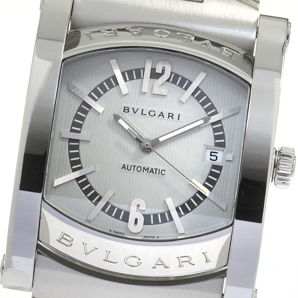 ブルガリ BVLGARI AA48S アショーマ デイト 自動巻き メンズ 美品 _817242【中古】