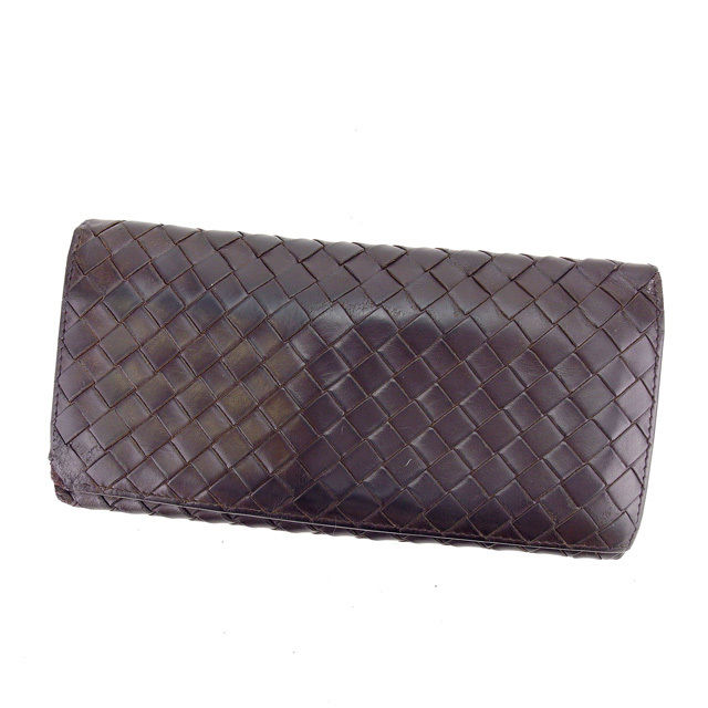 長札入れ イントレチャート ダークブラウン 中古