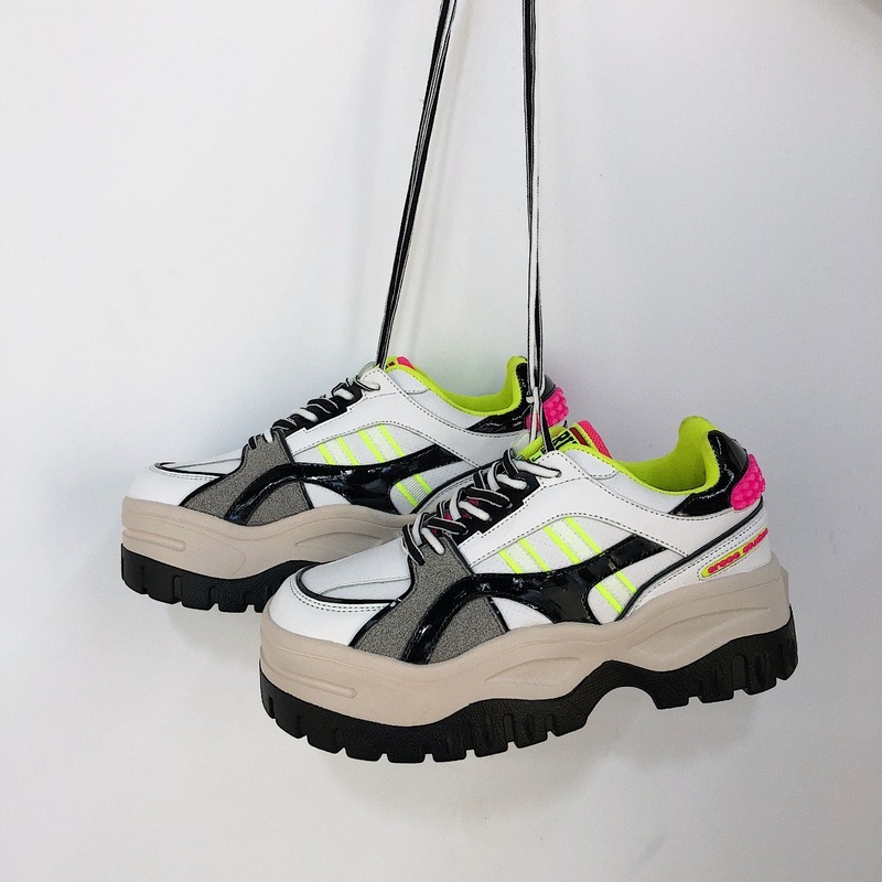 厚底シューズ 厚底スニーカー 厚底 スニーカー シューズ レディース ダッドスニーカー シングルシュ