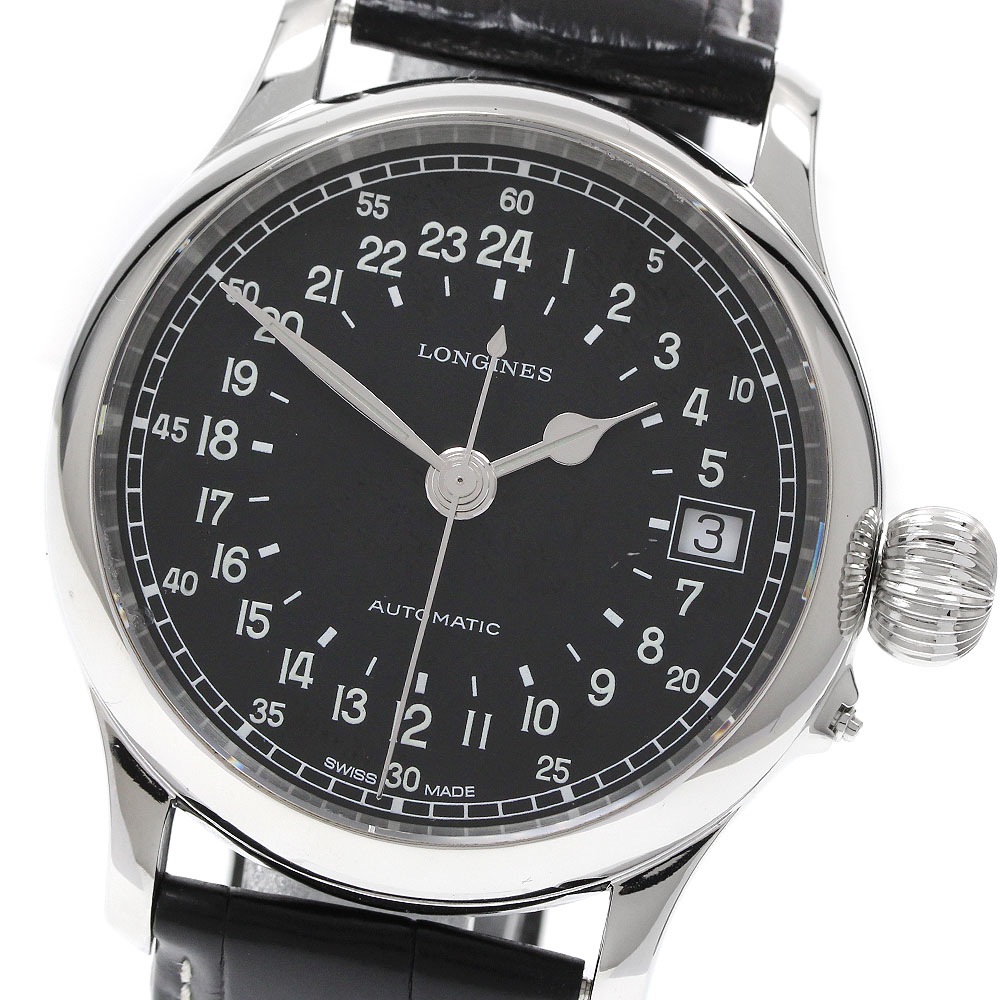 ロンジン LONGINES L2.751.4 トゥエンティーフォー アワーズ デイト 自動巻き メンズ _922719【中古】