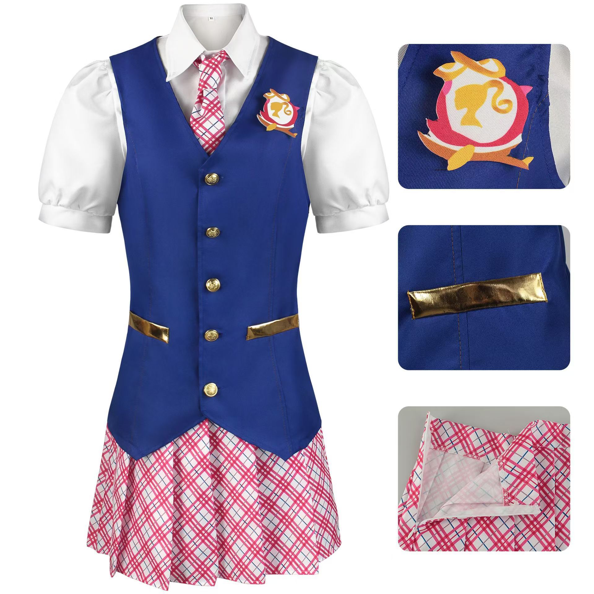 コスプレ 电影芭比真人公主群学院校服德兰西万圣节服装全套30%