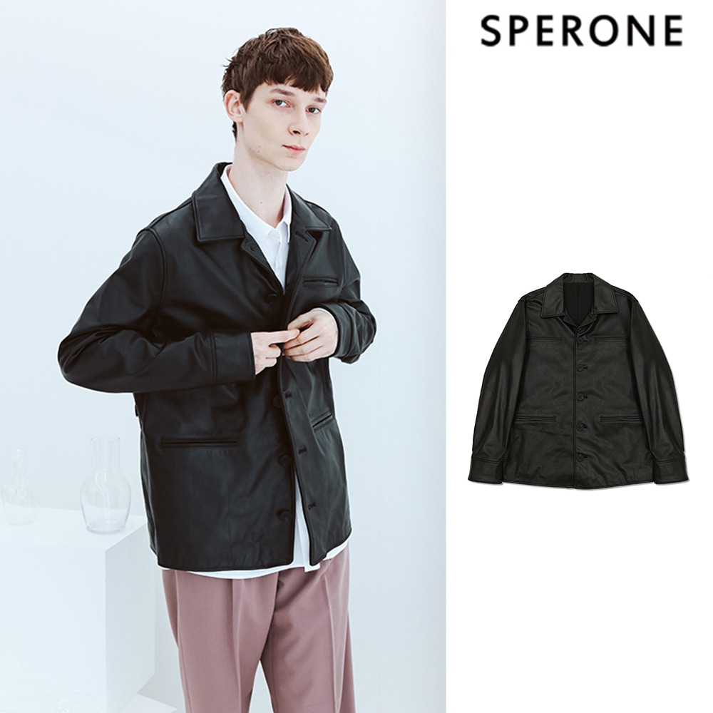 [SPERONE] Horsehide Bomber Jacket