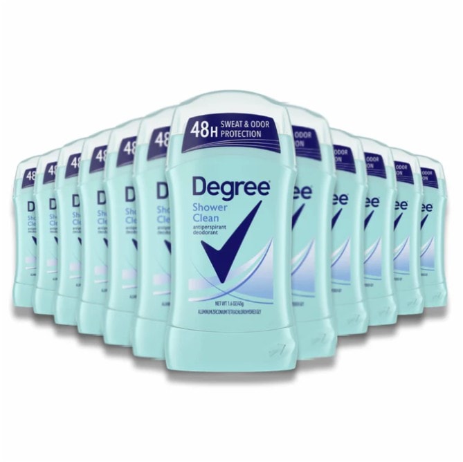 Degree - Shower Clean Dry Protection Antiperspirant Deodorant Stick - 1.6 Oz - 12 Pack