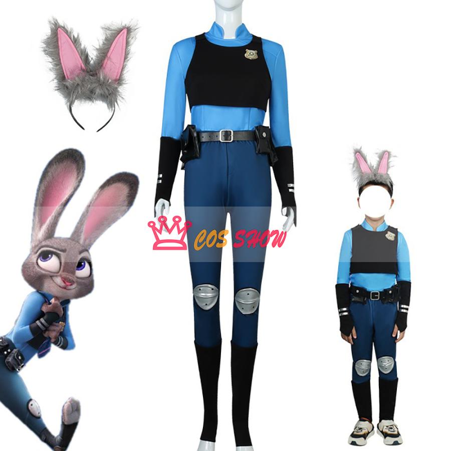 ジュディ コスプレ衣装 警察官 警服 ウサギ 仮装 子供用 イベント クリスマス ハロウィン ステージ 文化祭 学園祭