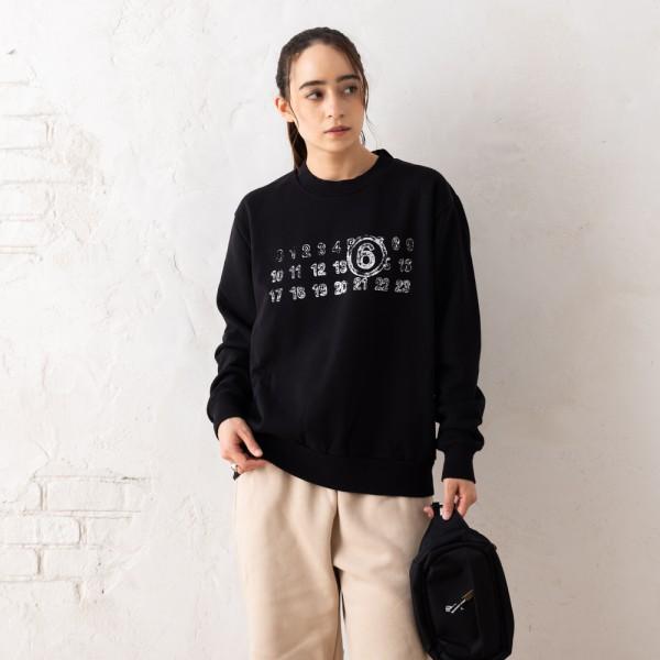 メゾンマルジェラ スウェット ブラック レディース MM6 Maison Margiela S52GU0203 S25387 900