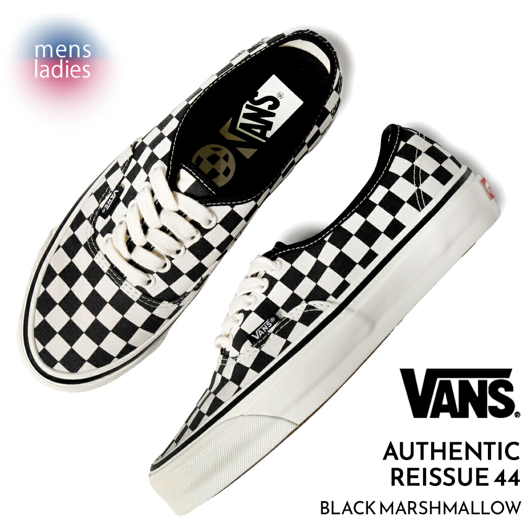 VANS バンズ オーセンティック スニーカー AUTHENTIC REISSUE 44 Black Checkerboard ( ヴァンズ チェック 厚底 国内正規品 VN000CT7KIG )
