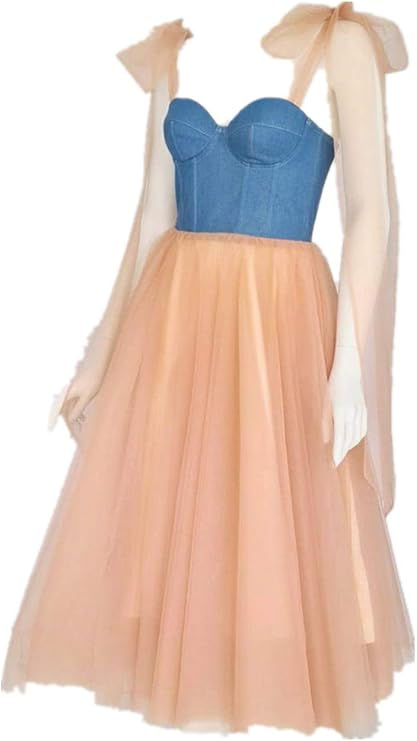 パーティードレス ソフトチュール キャミソール ミディアムドレス エレガント クラシカル 憧れのドレス