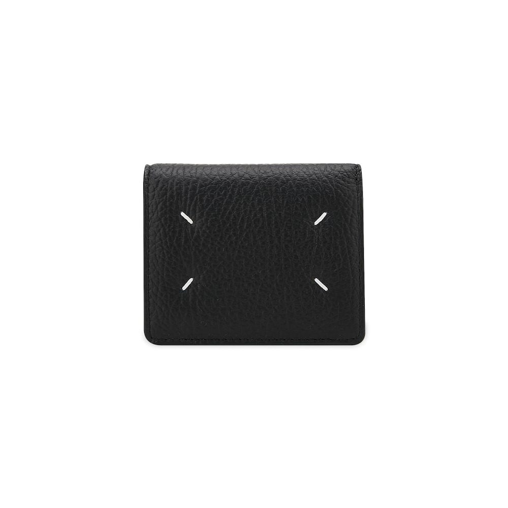 メゾンマルジェラ スティッチ ブラック 二つ折り財布 PF1S56UI0140P4455T8013