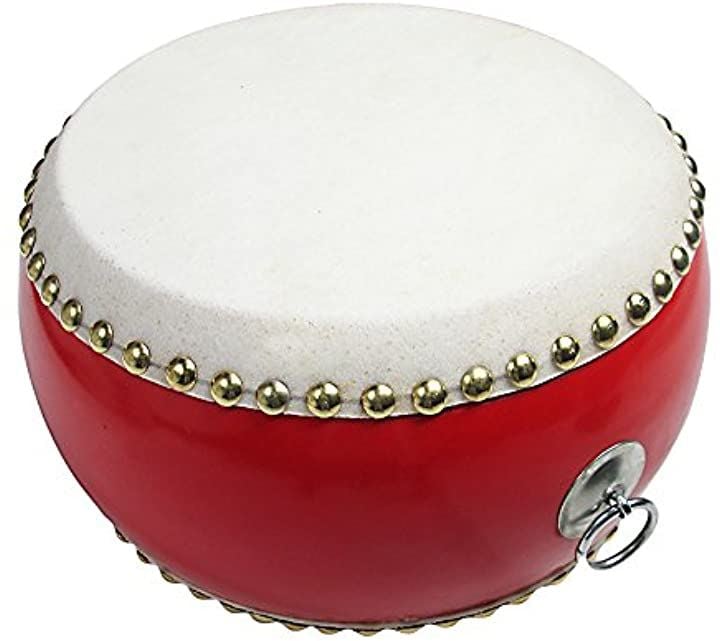 キッズパーカッションや太鼓練習に 本格牛皮張 太鼓セット 大サイズ 直径31cmx高さ17cm 竹打楽器付モデル(大サイズ（直径31cmx高さ17cm） 竹打)