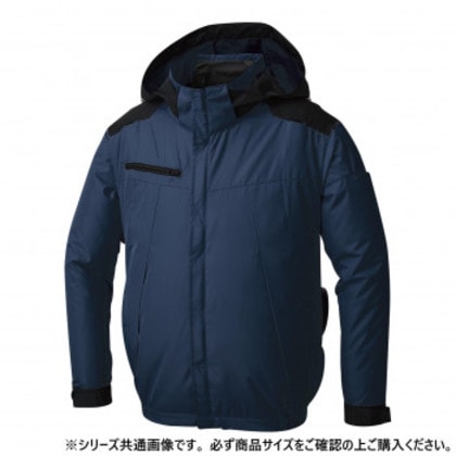サンエス チタン加工長袖ブルゾン 3:ネイビー L KF92501