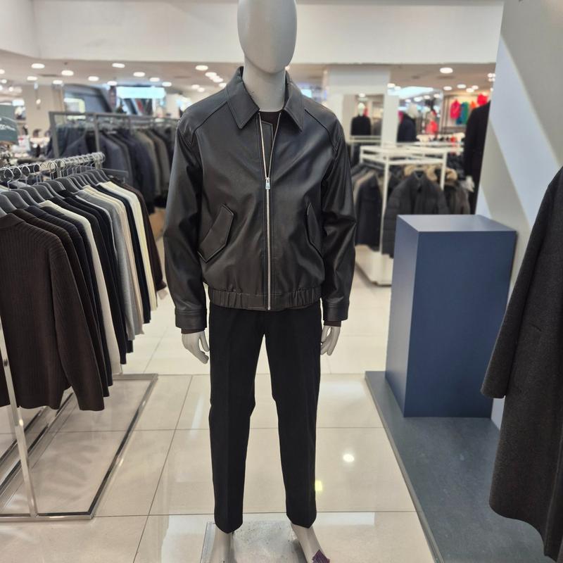 2025年F/Wフェイクレザー(合成皮革)ブルゾンジャンパーAAG1JJ1102
