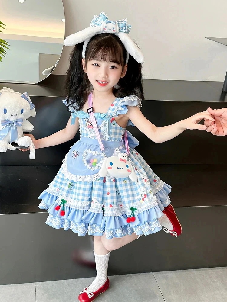 当日出荷最安挑戦キャラクター キッズtシャツ 上下2点セット 半袖Tシャツ 子供服 シナモロール ちゃんマイメロワンピース58