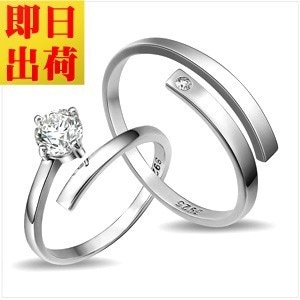 ペアリング 永遠を誓う 豪華一粒 指輪 レディース プレゼント 女性 シルバー プラチナ仕上げ ギフト 誕生日 記念日 彼女 嫁 妻 娘 母 ギフトラッピング対応 agesugi_sfa