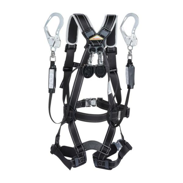 TOYO フルハーネス型 小型巻取式W No．FGH－133W ワークサポート 保護具 安全帯 ハーネス２丁