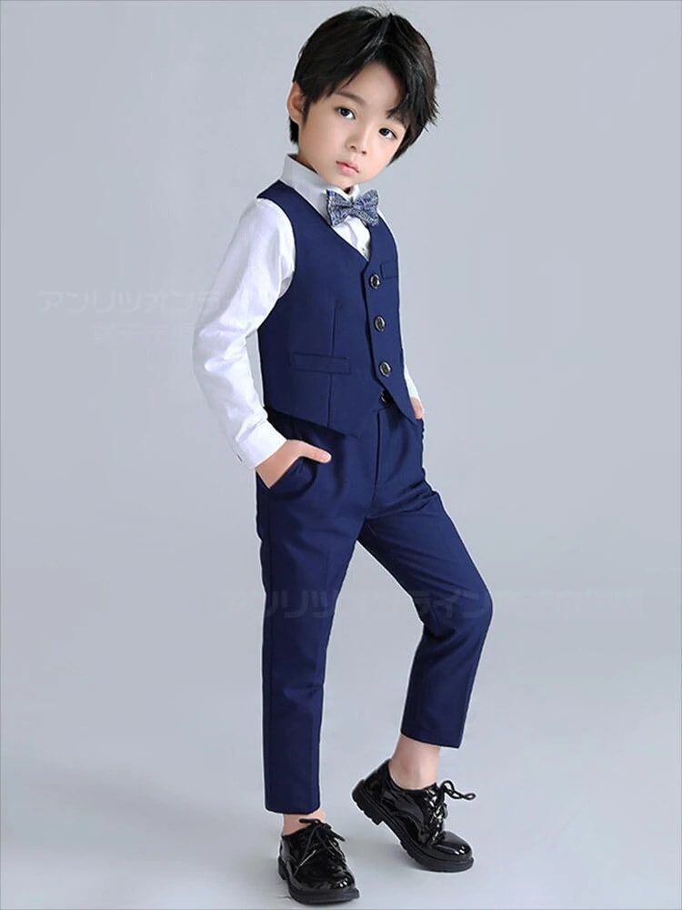女の子ファッションフォーマルセットドレス小学生 男の子 卒業式 キッズ スーツ 子供 スーツ フォーマルスーツ パンツスーツ 5点セット