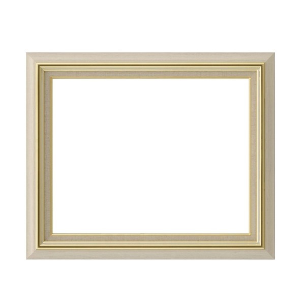 日本製 油絵額縁/フレーム [F20号/アイボリー] 壁掛けひも/アクリル/ 8116