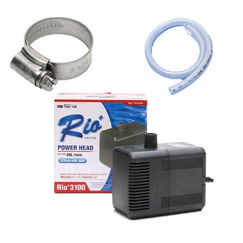 水中ポンプ　６０Ｈｚ　西日本用　６０４５オーバーフロー水槽用　カミハタ　Ｒｉｏ＋（リオプラス）　３１００セット　ＣＲＣ10―37―10―20―10