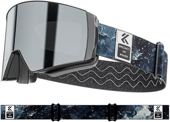 スキーゴーグルはポータブルで取り外し可能な磁気レンズを備えておりユニセックスで大きな円筒形の 広角ビューを提供しスキースポーツに適しており100%のUV保護を備えています 6,913円