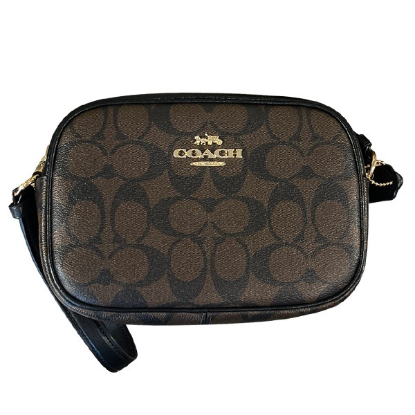 【Scarf* Free Gift】[特売セール] ミニジェイミー カメラバッグ シグネチャー CQ874 IMAA8 即発 アウトレット【Original Wrapping】