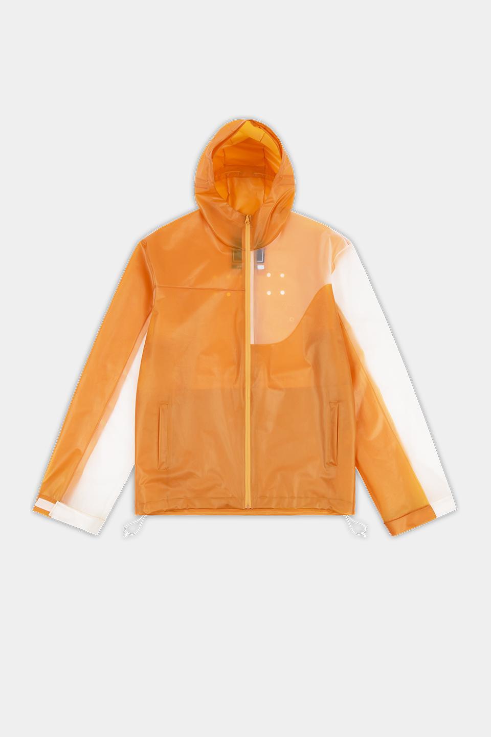 【DIME】 TRANSLUCENT TECH JACKET : ORANGE