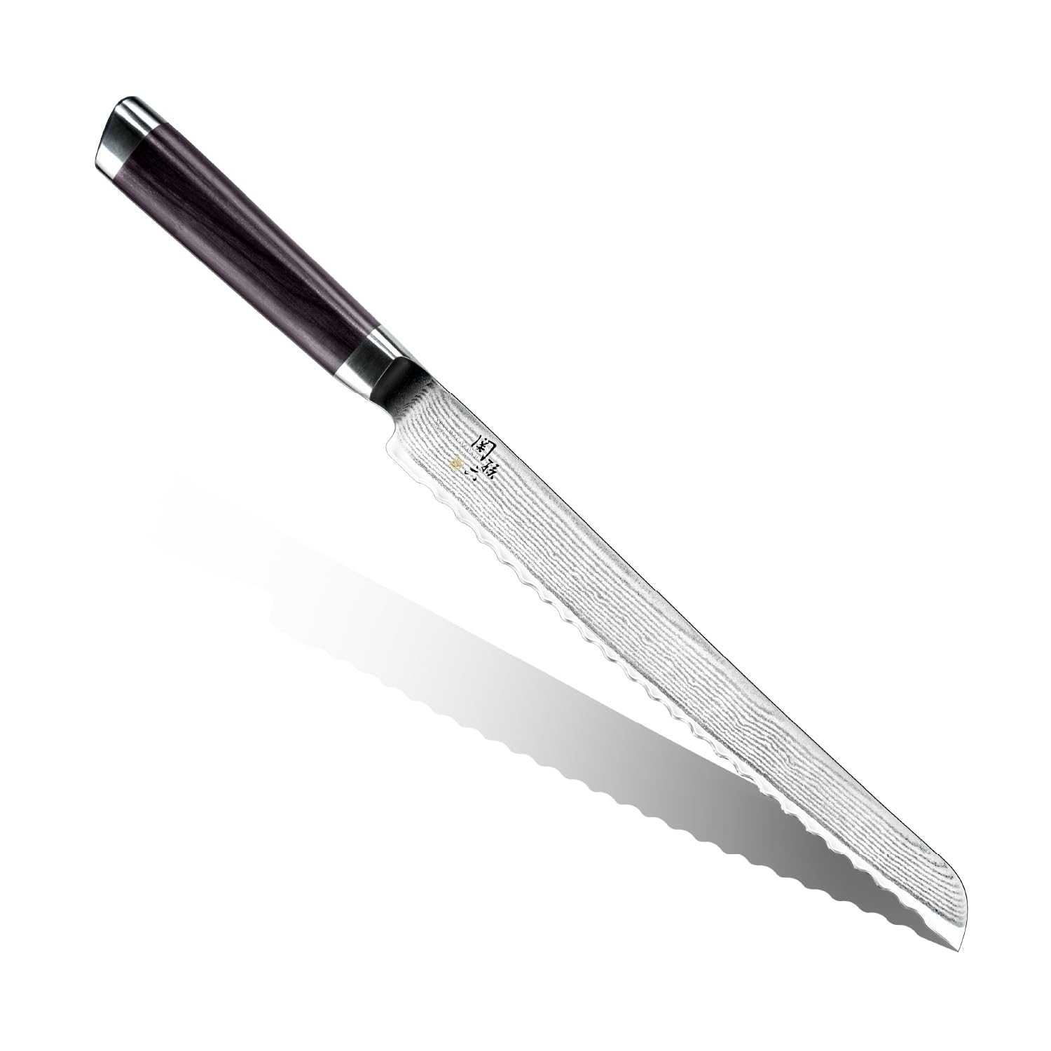 関孫六 ダマスカス パン切りナイフ 240mm AE-5207